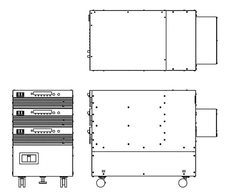 PAT-TMX Series 24 kW System Dimensions