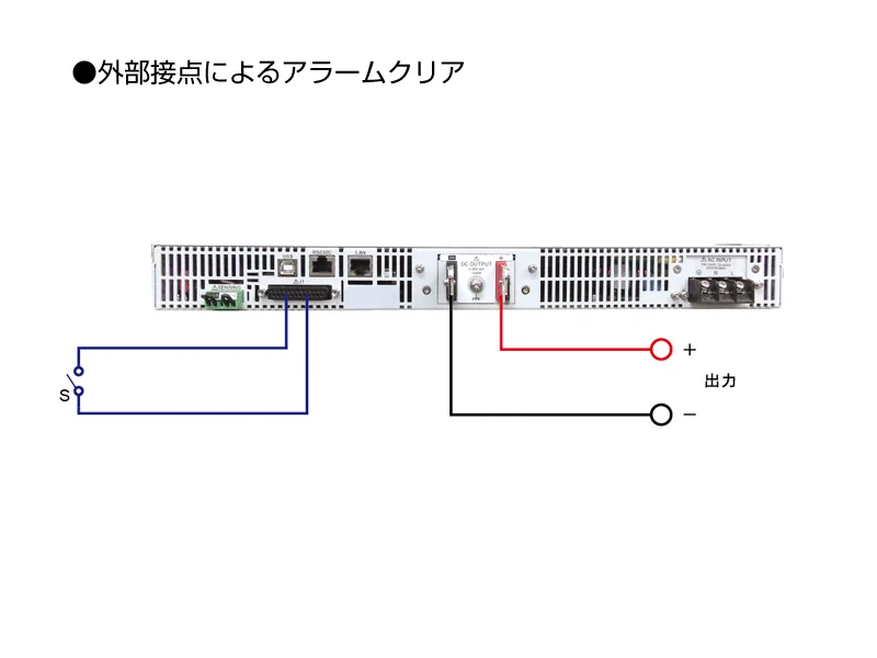 外部接点によるアラームクリア