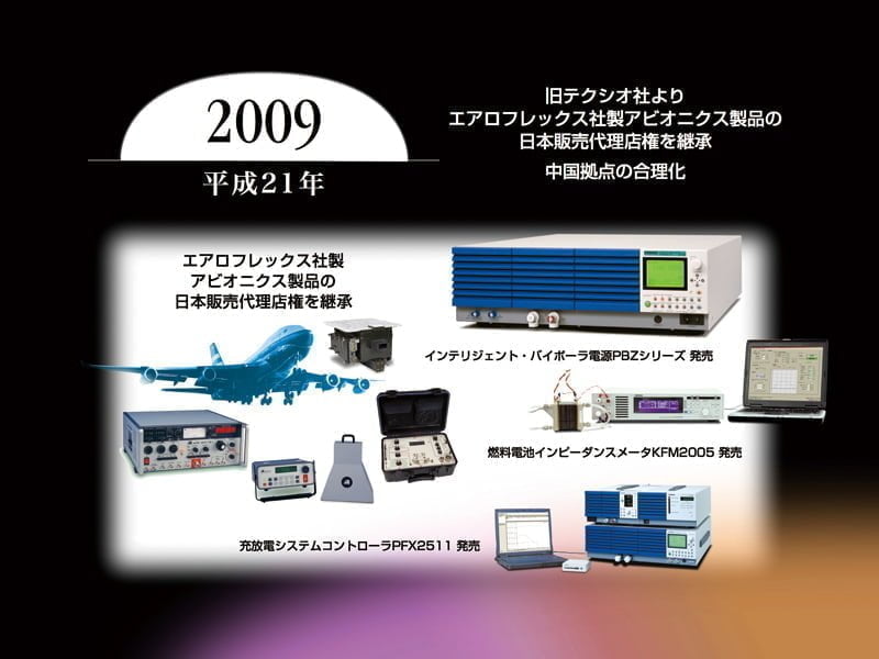 旧テクシオ社よりエアロフレックス社製アビオニクス製品の日本販売代理店権を継承