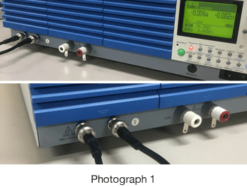 BNCケーブル接続