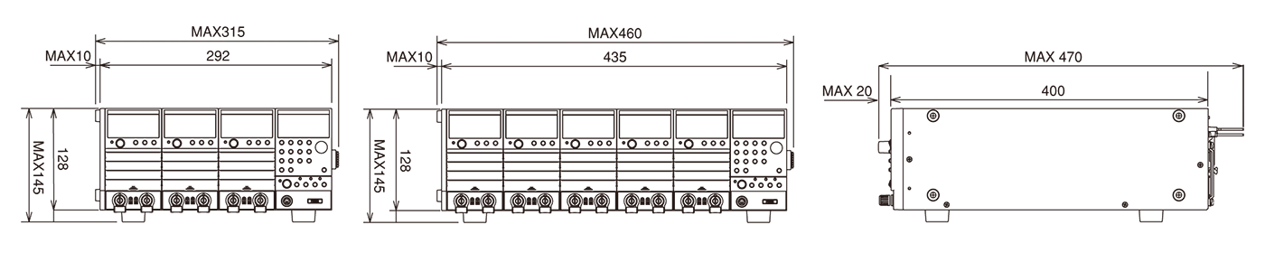PLZ-U Series External Dimensions