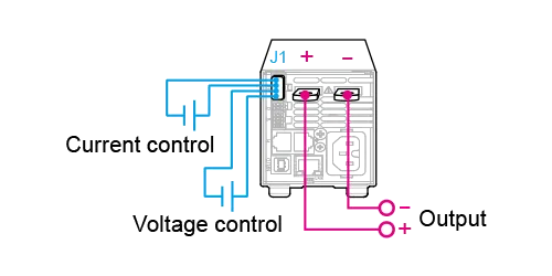 Output voltage and output current control using