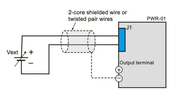 Control by external voltage (Vext)