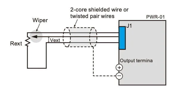 External control by external resistor (Rext)