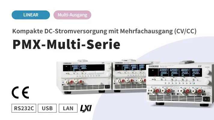 Kompakte DC-Stromversorgung mit Mehrfachausgang (CV/CC)