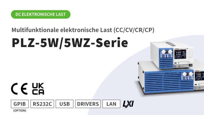 Multifunktionale elektronische Last (CC/CV/CR/CP) PLZ-5W/5WZ-Serie