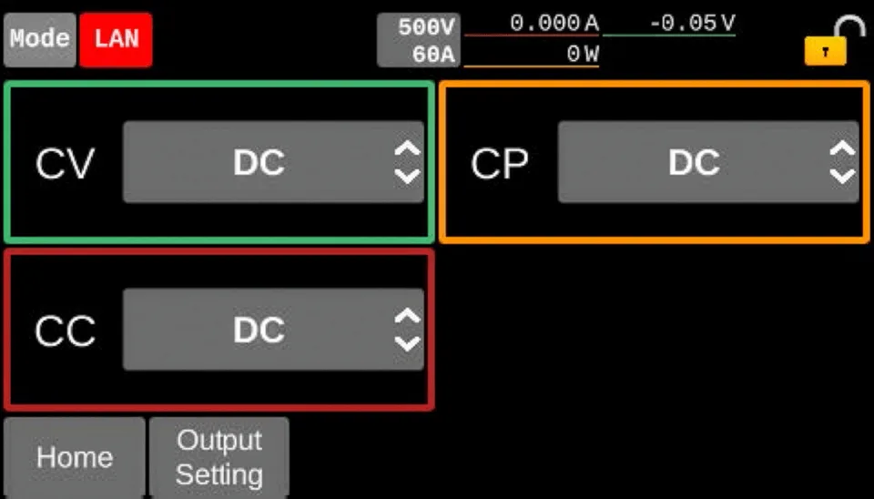 定電圧（CV）モード