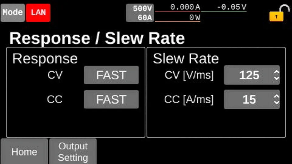 レスポンス＆スルーレート