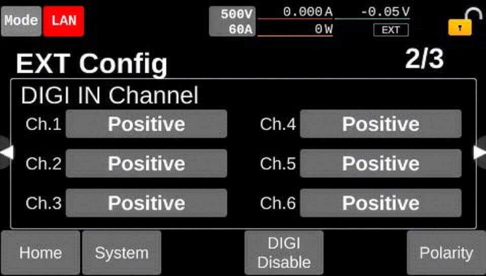 デジタル入力／出力 論理設定