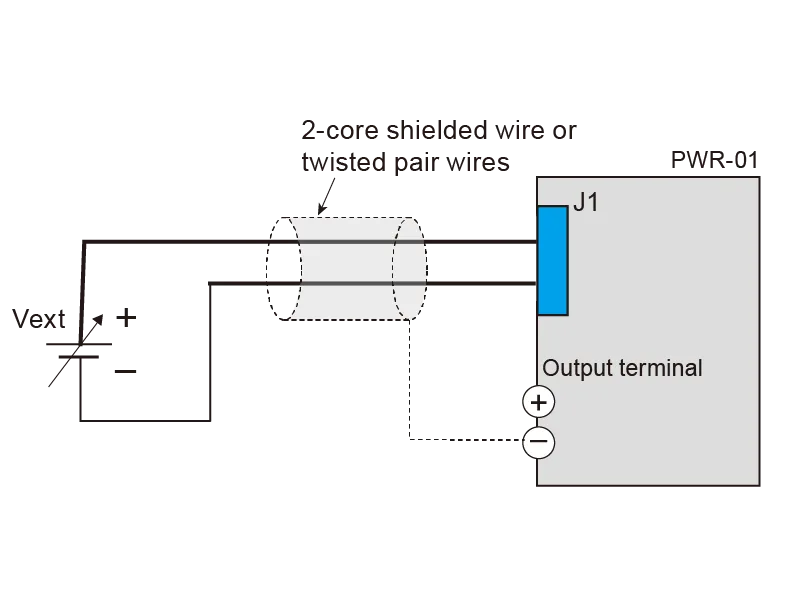 Control by external voltage (Vext)