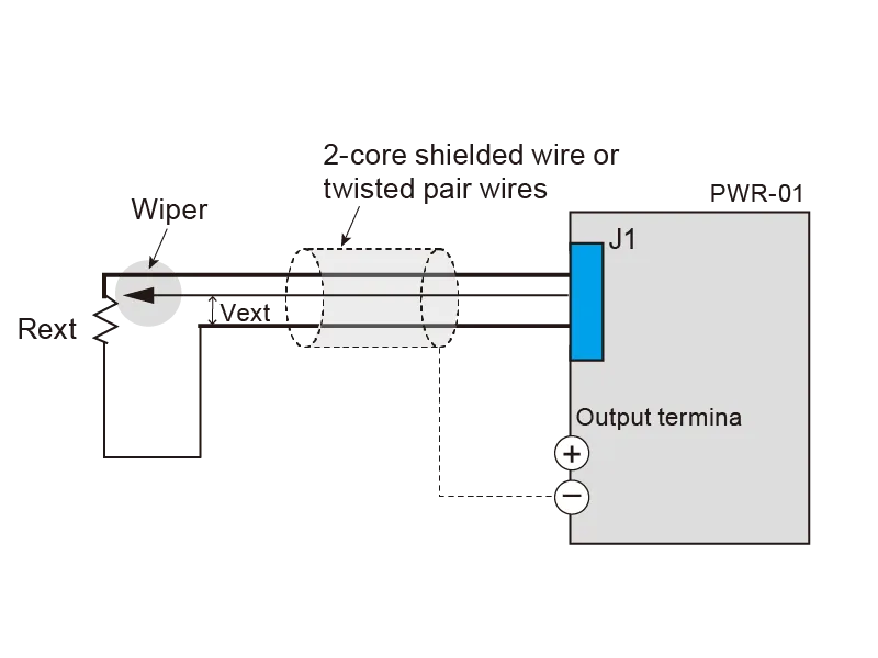 External control by external resistor (Rext)