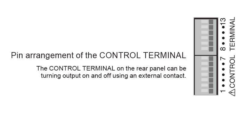 외부 제어 / J1 단자대 배열